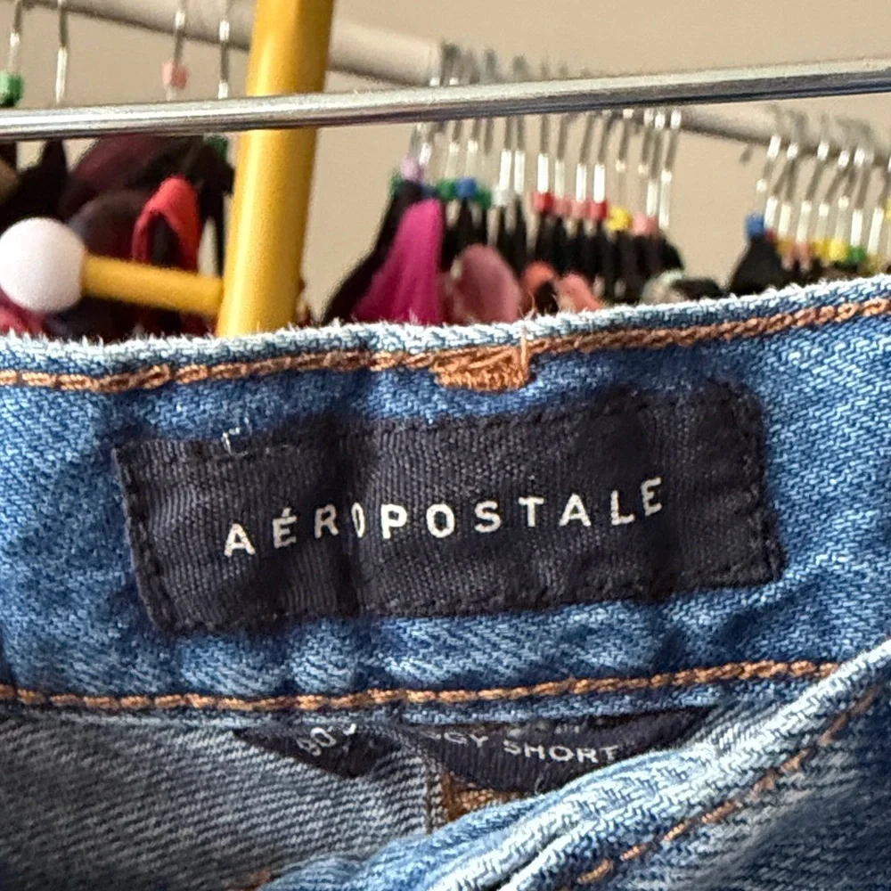 Aeropostale 90s baggy shorts Distressed Denim Shorts size 0